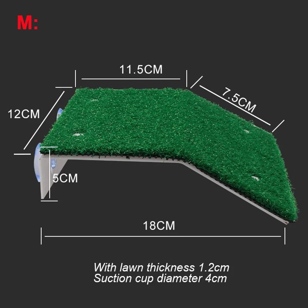 Turtle Grass Basking Platform With Suction Cups Floating Turtle Dock Ramp For Turtle Tanks 7