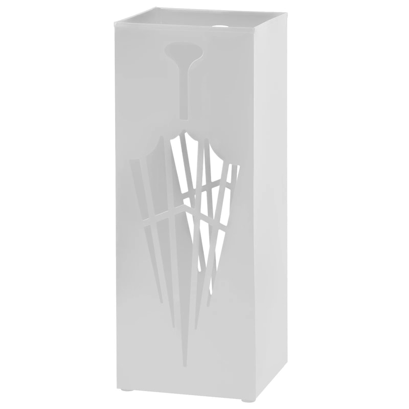 Freestanding Metal Umbrella Stand With Hollowdrain Design Entryway Umbrella Cane Holder 14