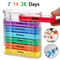 728 Day Pill Organizer With Compartments Weekly Monthly Medicine Storage Box For Daily Tablet Man 5