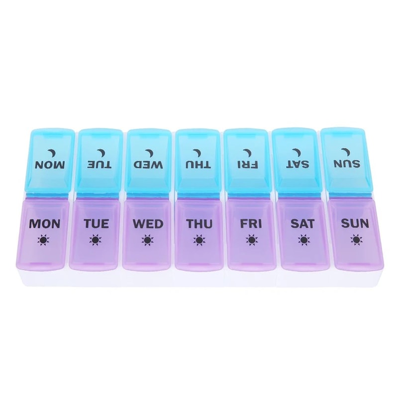 728 Day Pill Organizer With Compartments Weekly Monthly Medicine Storage Box For Daily Tablet Man 7