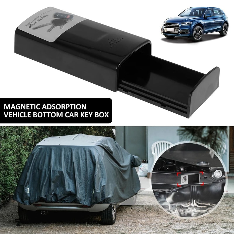 Waterproof Magnetic Key Box Under Car With Strong Magnet Hidden Key Holder 3