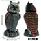 Rotating Head Owl Decoy Bird Deterrent Waterproof Garden Scarecrow 5