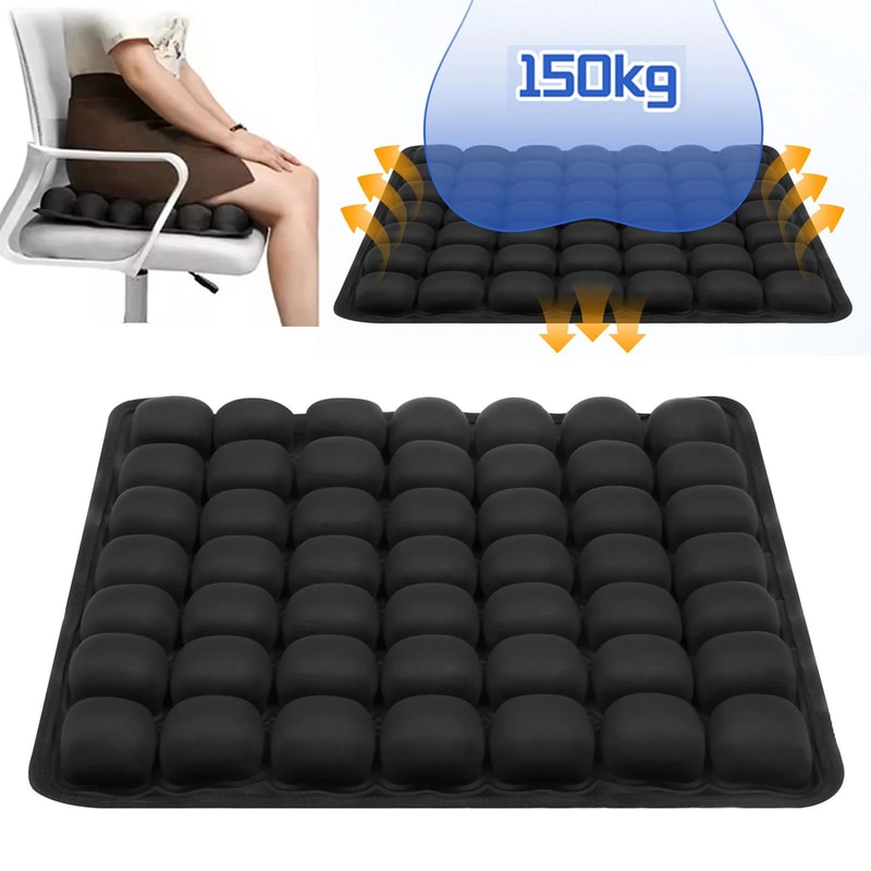 3D Air Cell Pressure Relief Seat Cushion For Car Office Home 0