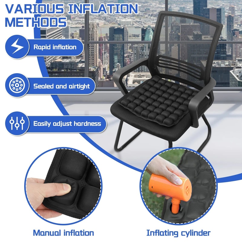 3D Air Cell Pressure Relief Seat Cushion For Car Office Home 2