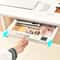 Ultimate Under Desk Drawer Organizer Large Capacity Hidden Storage Box SelfAdhesive Pencil Tray F 0