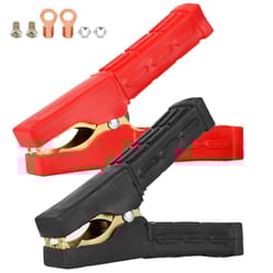 heavy duty copper alligator clip battery clamps (2-piece), 500–1000a jumper cable clamp terminals