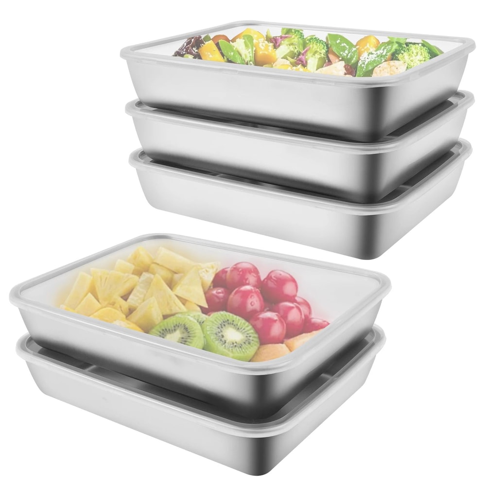 FreshLock Stainless Steel Airtight Food Storage Containers Set 5Piece 7