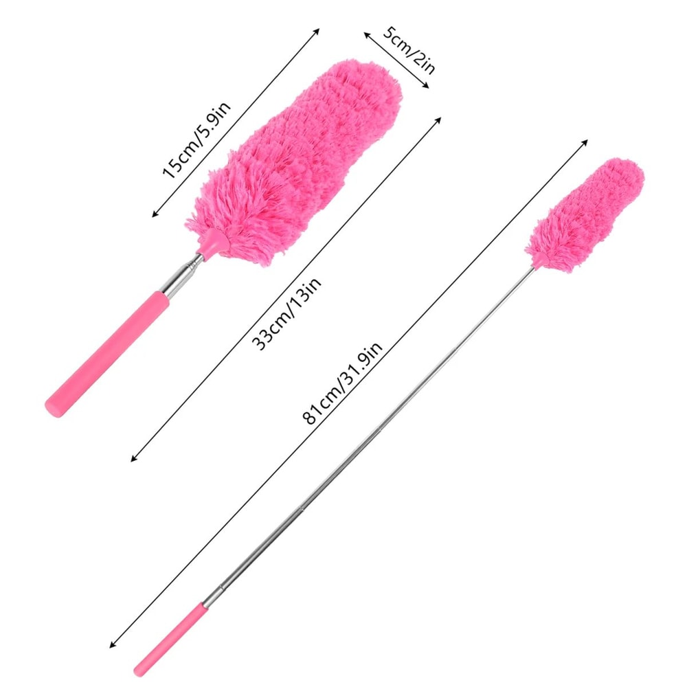 Extendable Microfiber Duster Kit Telescopic Duster With Extension Pole Up To 100 For High Ceilings 7