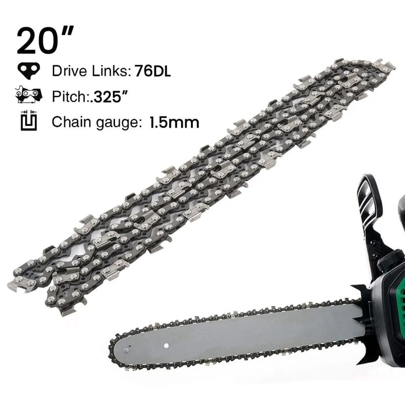 20 Inch Chainsaw Chain Alloy Steel Sharp Cut 76 Drive Link Chainsaw Chain For 20 Bars 5