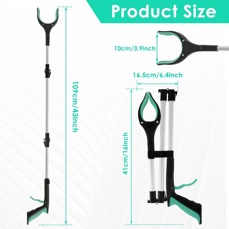 UltraGrip Foldable Grabber Reacher 360 Rotating Litter Picker Tool 5
