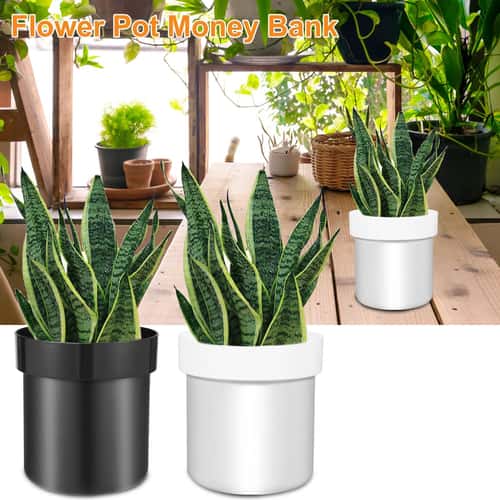 Premium Hidden Safe Flower Pot – 2-Layer secret storage flower pot with Lockable Money Stash Box