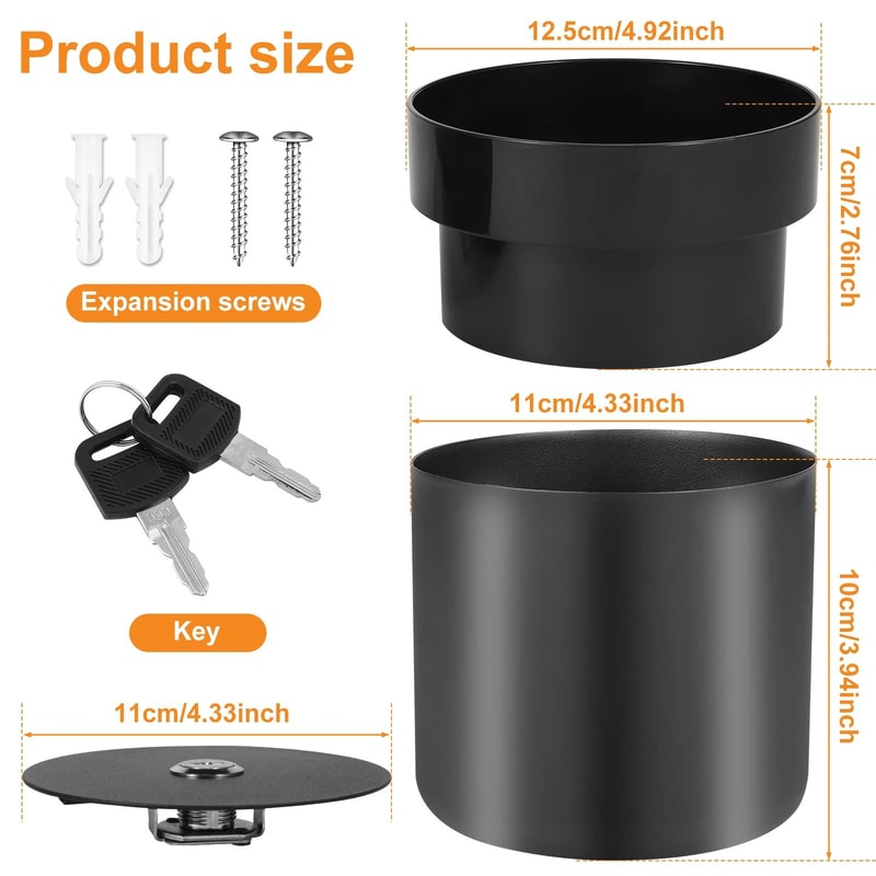 Premium Hidden Safe Flower Pot 2Layer Secret Storage Flower Pot With Lockable Money Stash Box 3