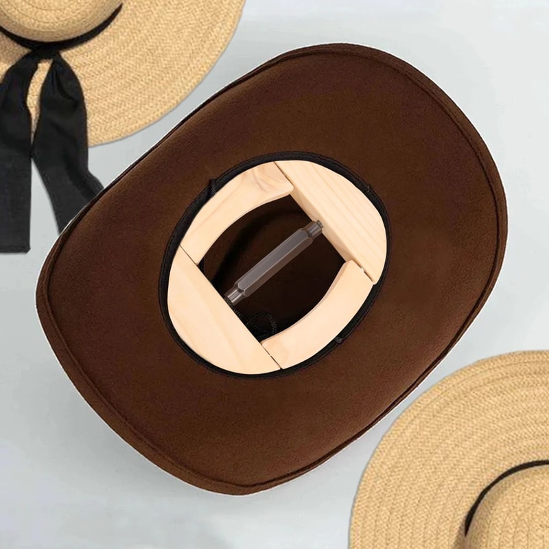 Adjustable Wooden Hat Stretcher Cap Shape Maintainer For Fedora Cowboy Baseball Hats 1