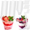 Clear Mini Dessert Cups With Spoons Reusable Parfait Appetizer Cups 50Pack 0