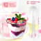 Clear Mini Dessert Cups With Spoons Reusable Parfait Appetizer Cups 50Pack 5