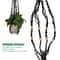 Boho Macrame Plant Hanger Handmade Hanging Planter Basket For Indoor Outdoor Spaces 3