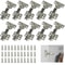 Premium SoftClose Cabinet Hinges Set Quiet Hydraulic Door Dampers 20Pack 1