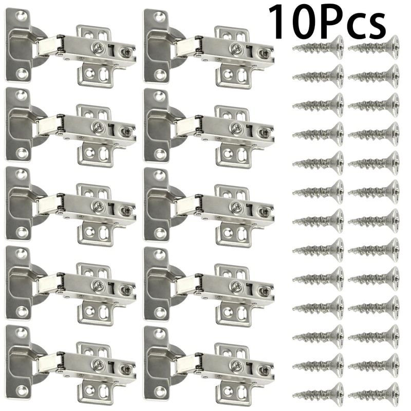 Premium SoftClose Cabinet Hinges Set Quiet Hydraulic Door Dampers 20Pack 6