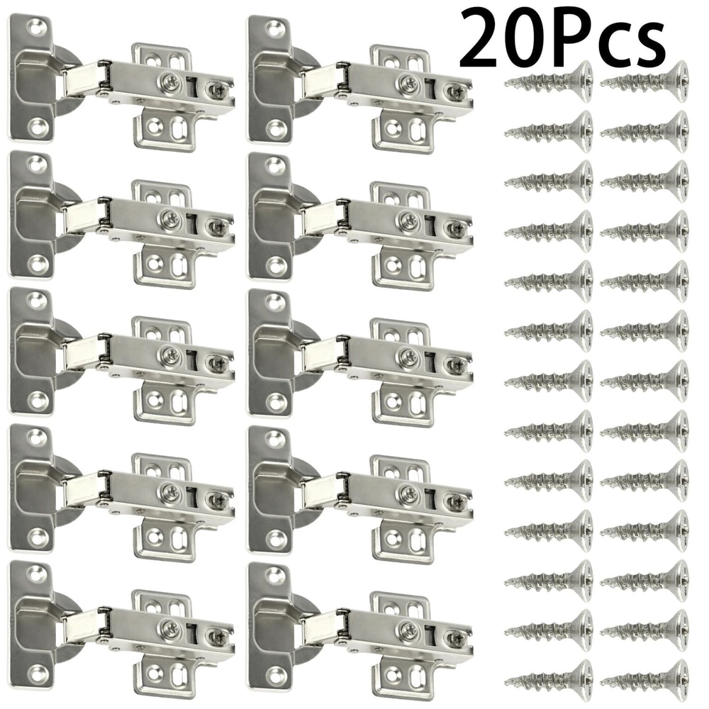 Premium SoftClose Cabinet Hinges Set Quiet Hydraulic Door Dampers 20Pack 7