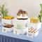 6Piece Stackable Acrylic Buffet Risers Set For Dessert Cake Displays White 1