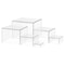 6Piece Stackable Acrylic Buffet Risers Set For Dessert Cake Displays White 7