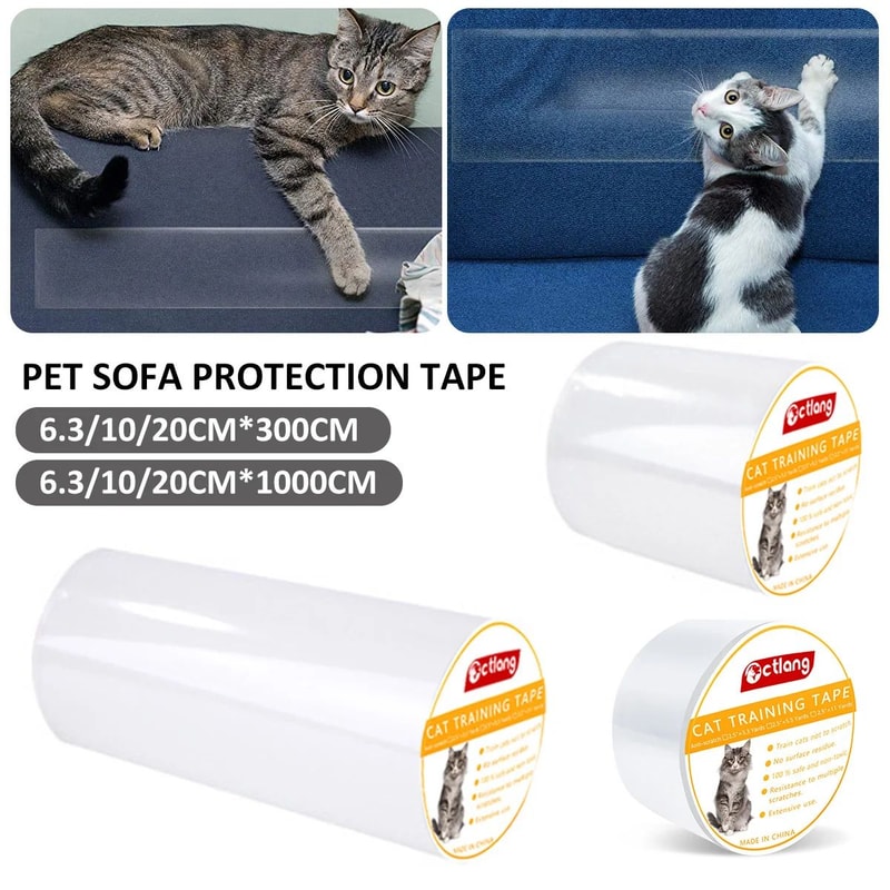 Transparent Cat Scratch Furniture Protector Tape 300cm Pet Sofa AntiScratch Film 0