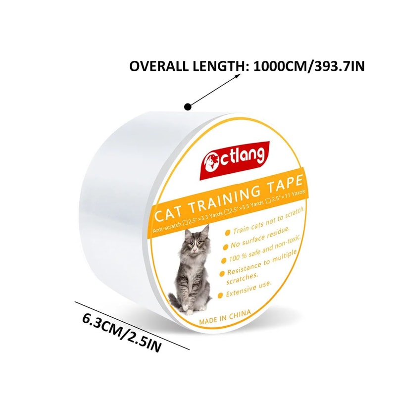 Transparent Cat Scratch Furniture Protector Tape 300cm Pet Sofa AntiScratch Film 6