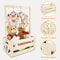 Wood Storage Crate With Long Handle Portable Nursery Storage Basket Wooden Toy Storage Bin 2