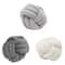 UltraSoft Knotted Ball Pillow HandWoven Round Lamb Plush Throw Cushion For Sofa Bed Kids Room 4