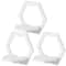 PunchFree Hexagon Wall Shelves Set 3 Or 6 Wall Mounted Plant Decor Display 6