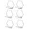 PunchFree Hexagon Wall Shelves Set 3 Or 6 Wall Mounted Plant Decor Display 7