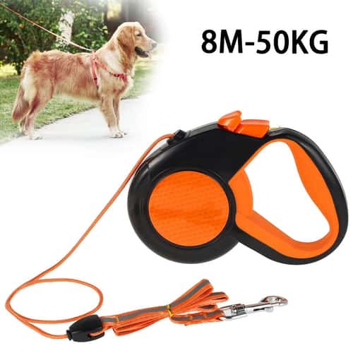 FreedomGlide Retractable Dog Leash (Up to 8m, Up to 50kg) for Small & Large Dogs