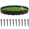 3m Decorative Garden Edging Fence Set PP Plastic Lawn Flower Bed Border Stakes 0