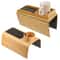 Premium 3in1 Bamboo Sofa Armrest Tray Couch Cup Holder Tray Foldable Multifunctional Armrest Cadd 0