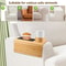Premium 3in1 Bamboo Sofa Armrest Tray Couch Cup Holder Tray Foldable Multifunctional Armrest Cadd 2
