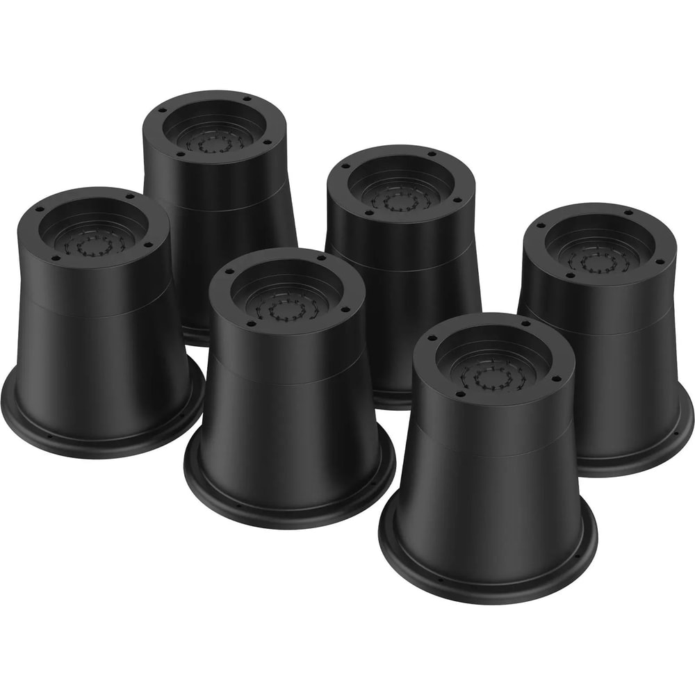 HeavyDuty Rubber Furniture Risers 46 Pack NonSlip Bed Risers Chair Leg Raisers With Floor Protect 7