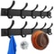 Wall Mounted Coat Rack With Movable Hooks Heavy Duty Aluminum Hook Rail For Entryway And Bathroom 0