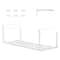 Adjustable Hanging Shoe Rack Organizer For Under Shelves Expandable SpaceSaving Storage 6