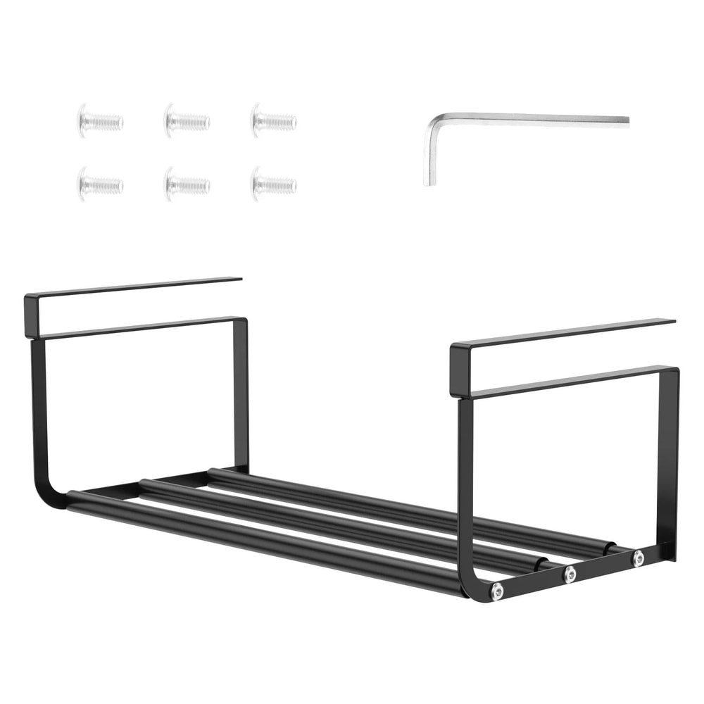 Adjustable Hanging Shoe Rack Organizer For Under Shelves Expandable SpaceSaving Storage 7