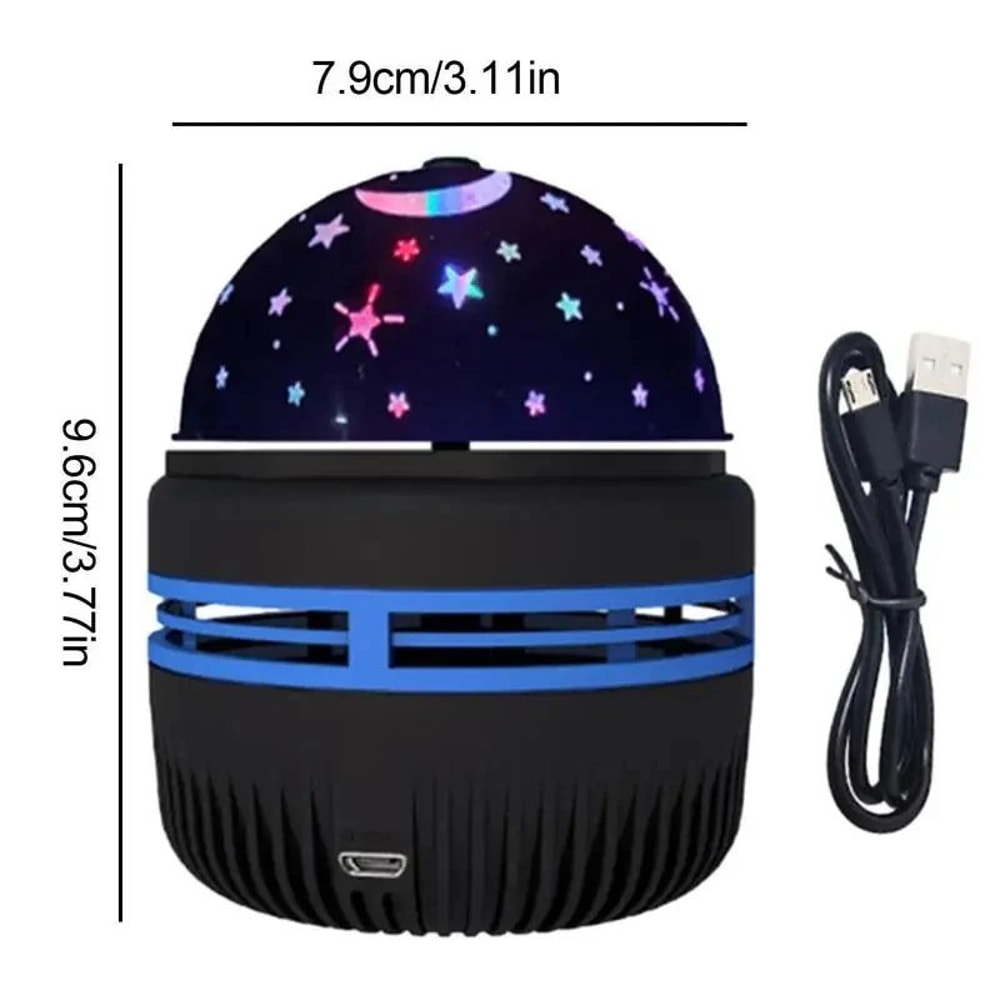 StarGlow USB Starry Sky Projector Night Light Rotating Galaxy Light For Home Room Ambience 5