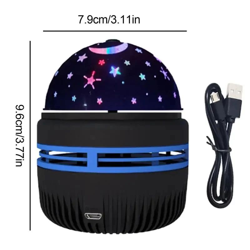 StarGlow USB Starry Sky Projector Night Light Rotating Galaxy Light For Home Room Ambience 5