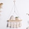 Boho Macrame Wall Hanging Shelf Floating Wooden Decor Shelf For Bedroom Living Room 10