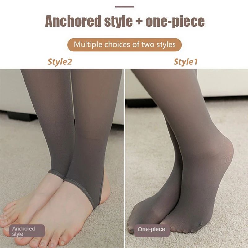 Womens UltraWarm Thermal Tights Fleece Leggings Slim Winter Warm Leggings Pantyhose 5