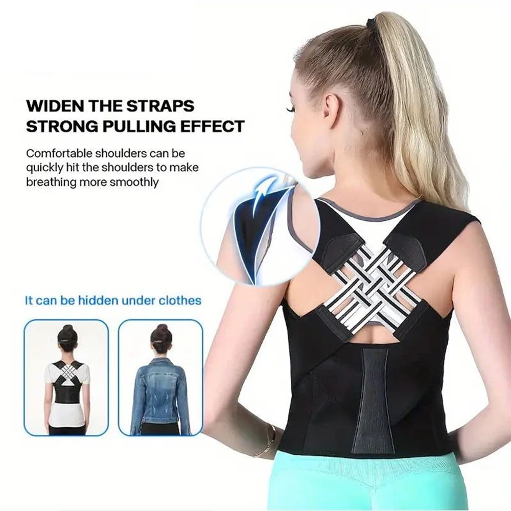 Premium Posture Support Back Brace Posture Corrector Back Brace With Adjustable Shoulder Straighte 3