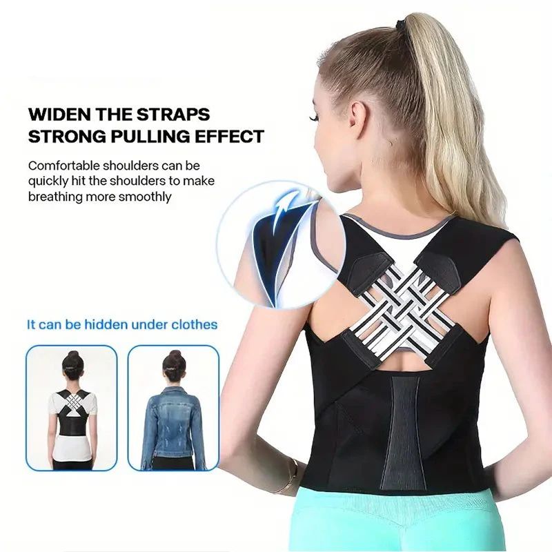 Premium Posture Support Back Brace Posture Corrector Back Brace With Adjustable Shoulder Straighte 3
