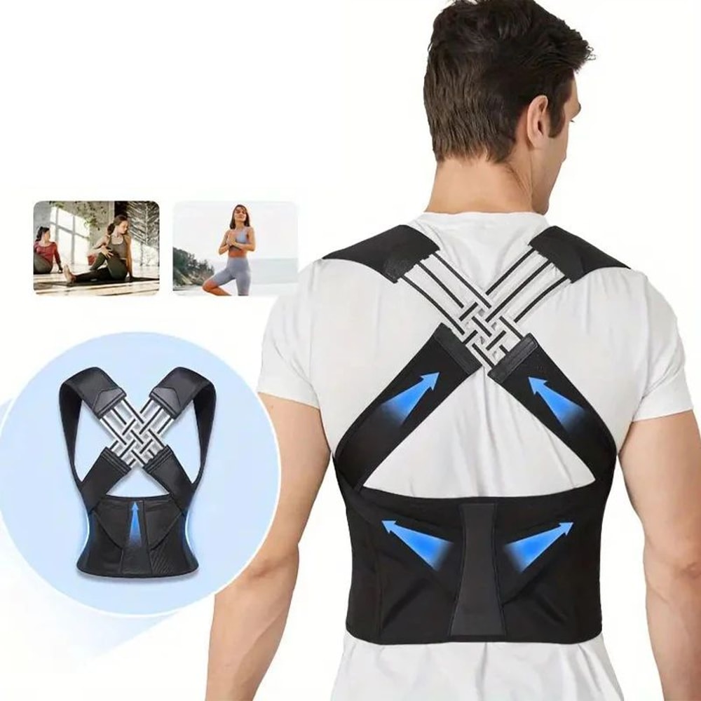 Premium Posture Support Back Brace Posture Corrector Back Brace With Adjustable Shoulder Straighte 4