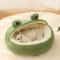 Plush Frog Cozy Pet Nest Warm SemiEnclosed Dog Cat Bed 1