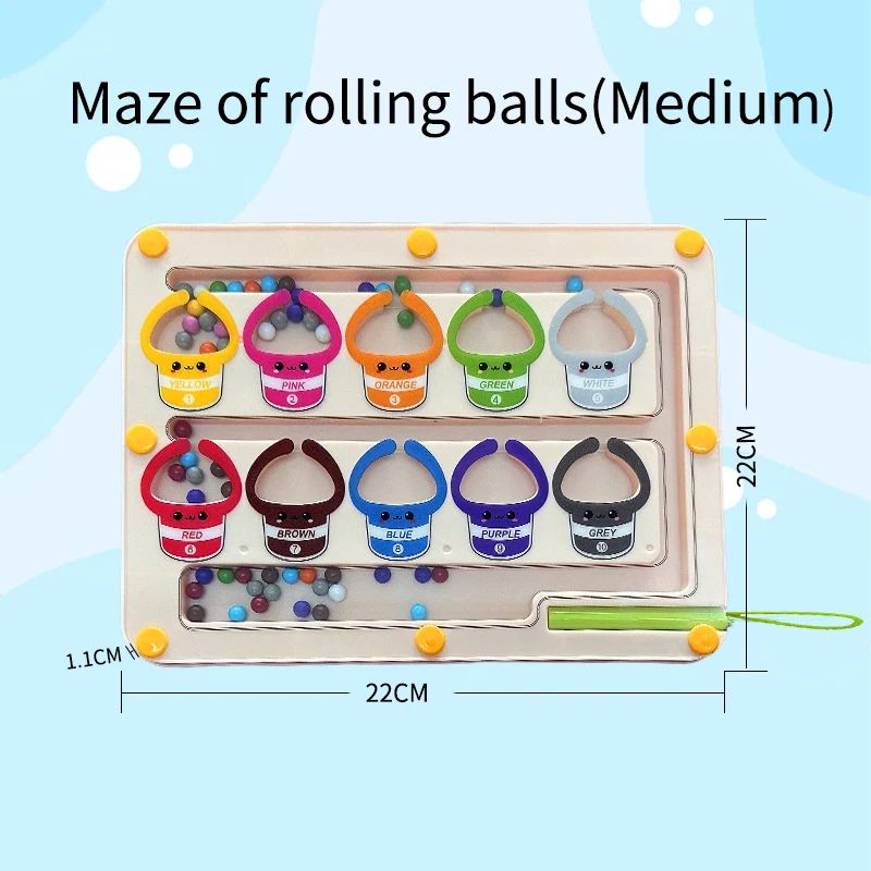 Magnetic Maze Toy With Stylus For Toddlers Montessori Learning Board For Focus Logic 5