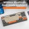 Premium 87Key DualMode Wireless Gaming Keyboard With RGB Backlit Keyboard Lights Durable PBT Keyca 0