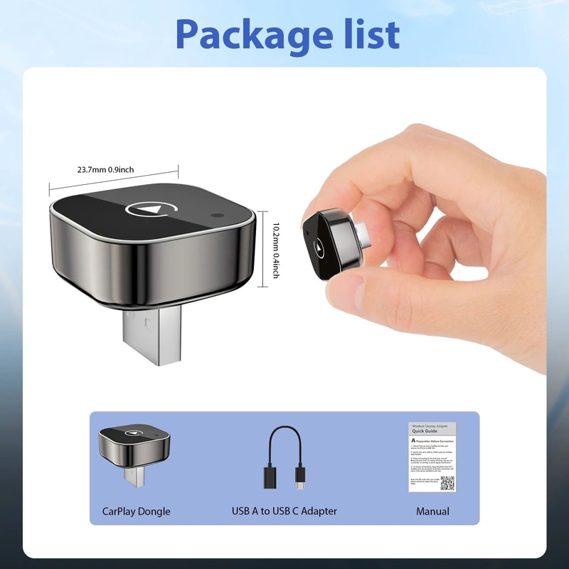 2026 Pionray 2in1 Wireless CarPlay Android Auto Adapter 5